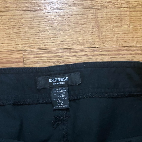 Express Pants, Stretch, Wide leg, Size 9/10, Color BLACK - Picture 3 of 7